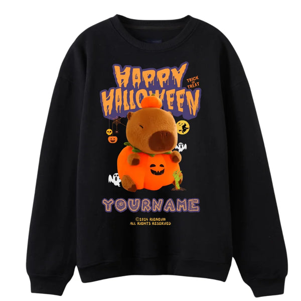 Áo Sweater Cá Nhân Hóa Halloween Capybara RIENGVN