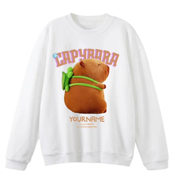 Áo Sweater Cá Nhân Hóa Happy Capybara RIENGVN