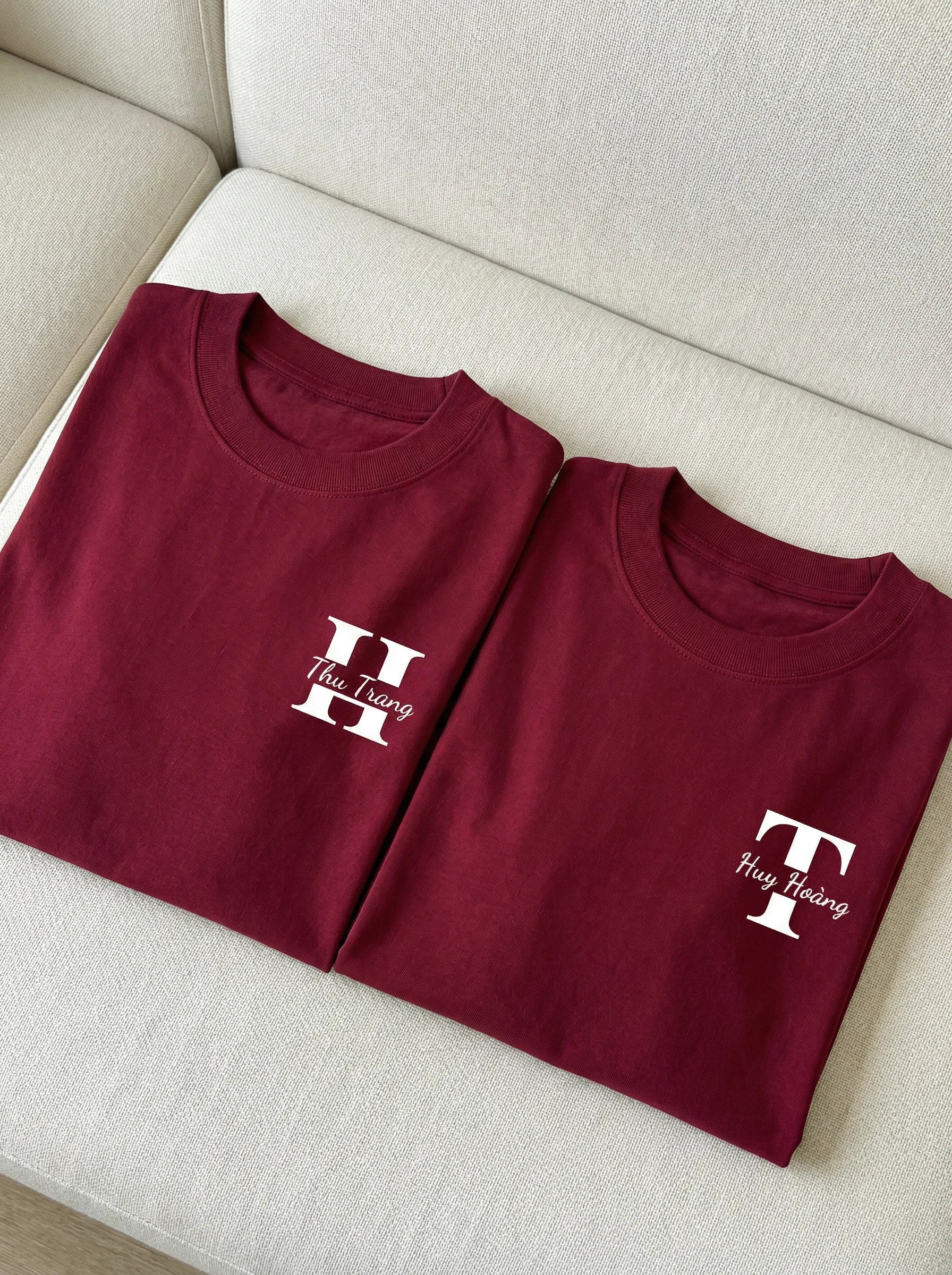 Áo Thun Oversize In Tên Text Split Riengvn