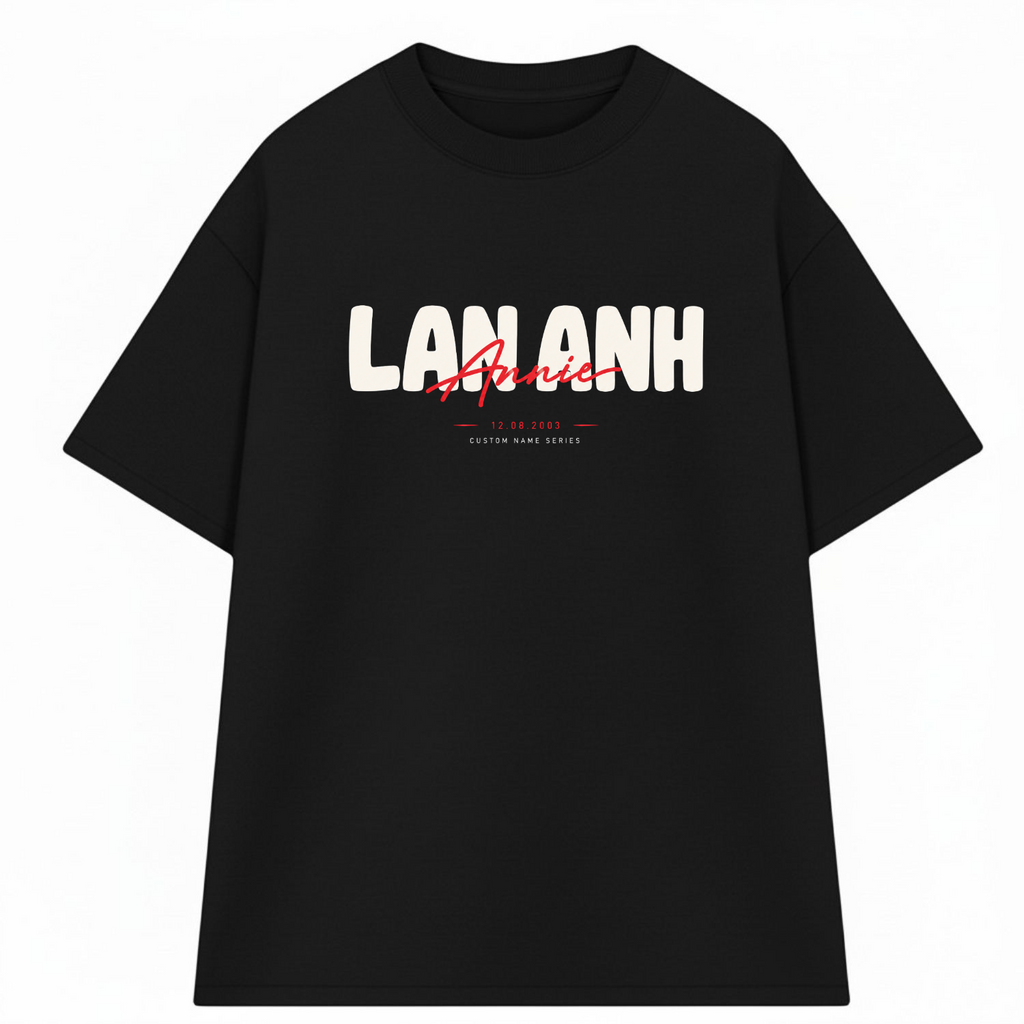 Áo Thun in Tên Custom Name MS27358 RIENGVN