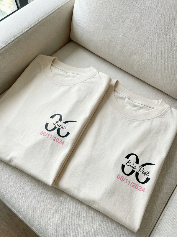 Áo Thun Oversize In Tên Anniversary Riengvn