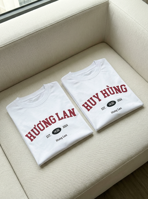 Áo Thun Oversize In Tên Basic Text Oldschool RIENGVN ver 2