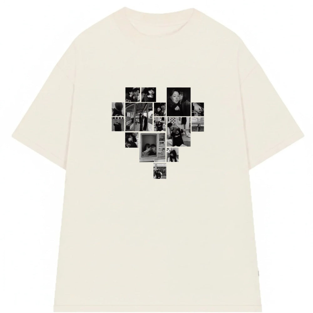 Áo Thun Multi Image Heart Riengvn