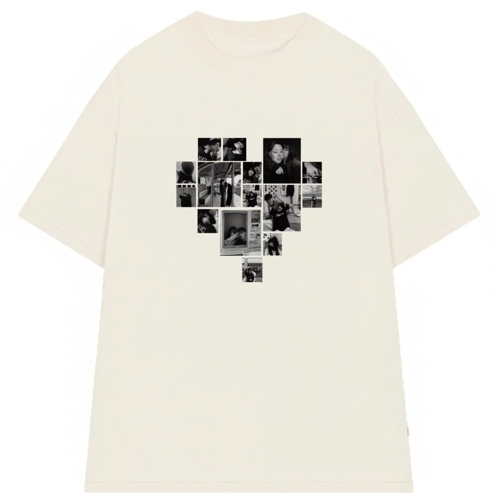 Áo Thun Multi Image Heart Riengvn