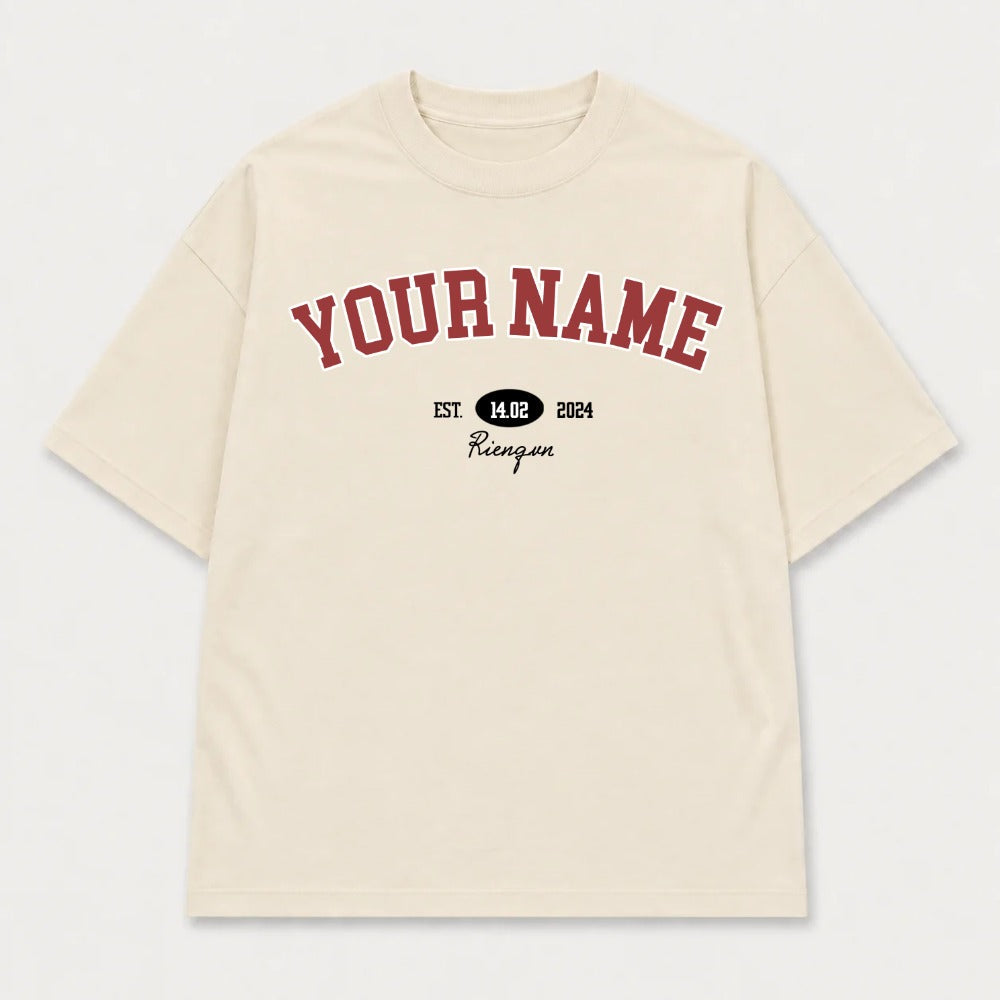 Áo hoodie Oversize In Tên Basic Text Oldschool RIENGVN ver 3