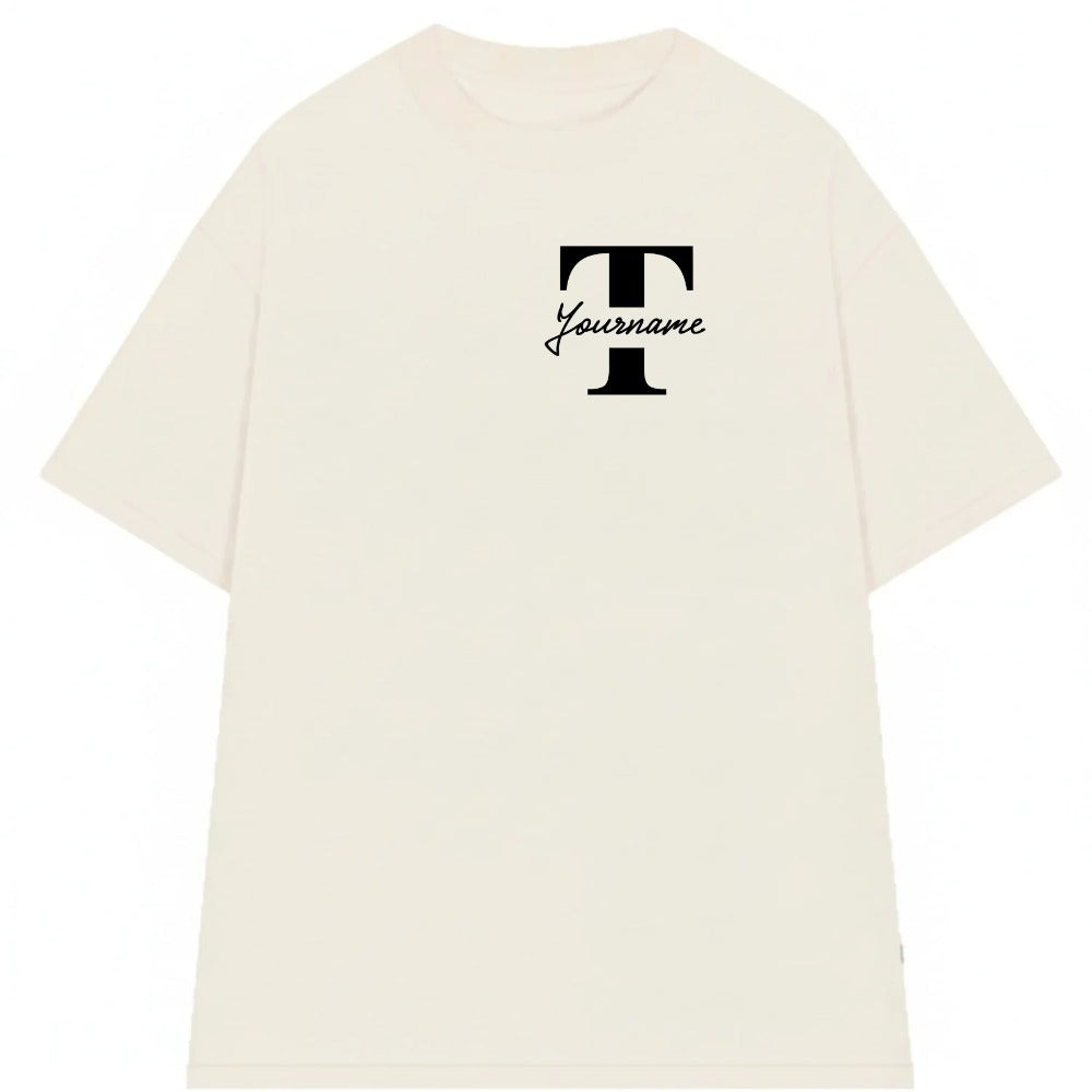 Áo Thun Oversize In Tên Text Split Riengvn