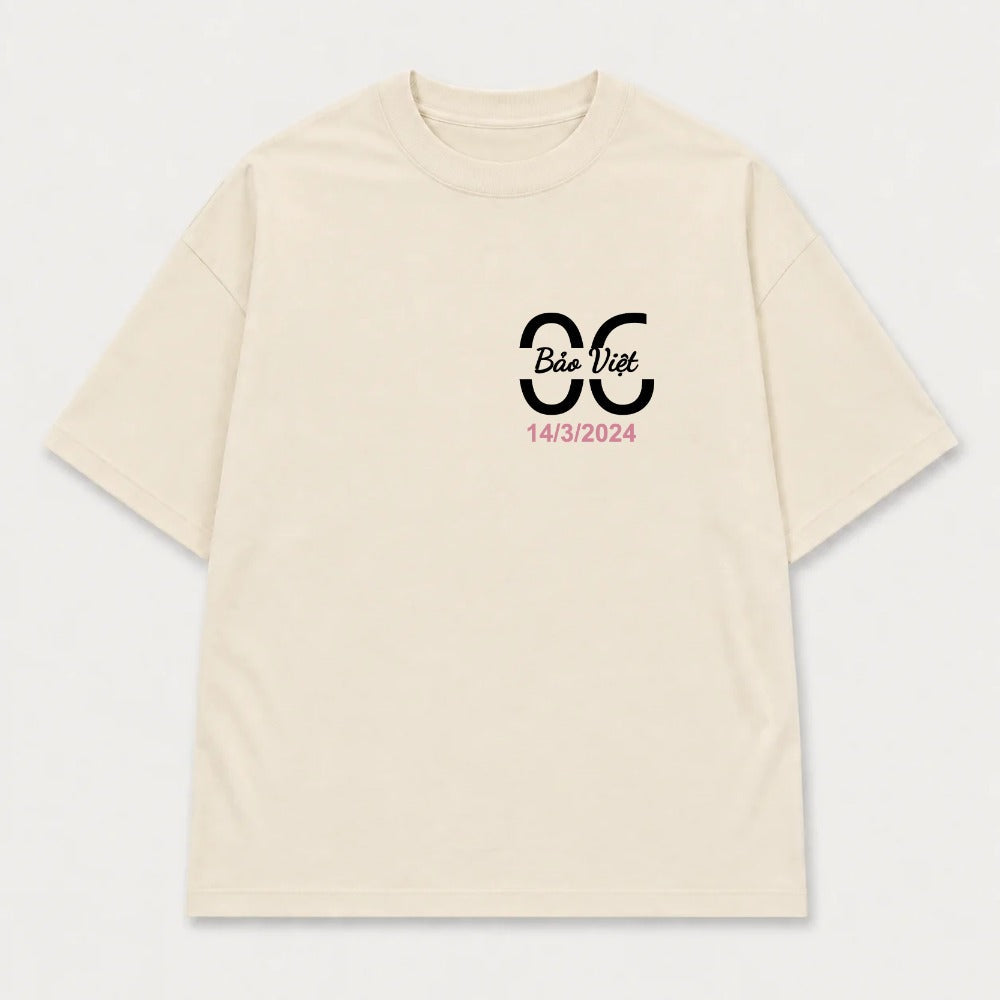 Áo hoodie Oversize In Tên Anniversary Riengvn