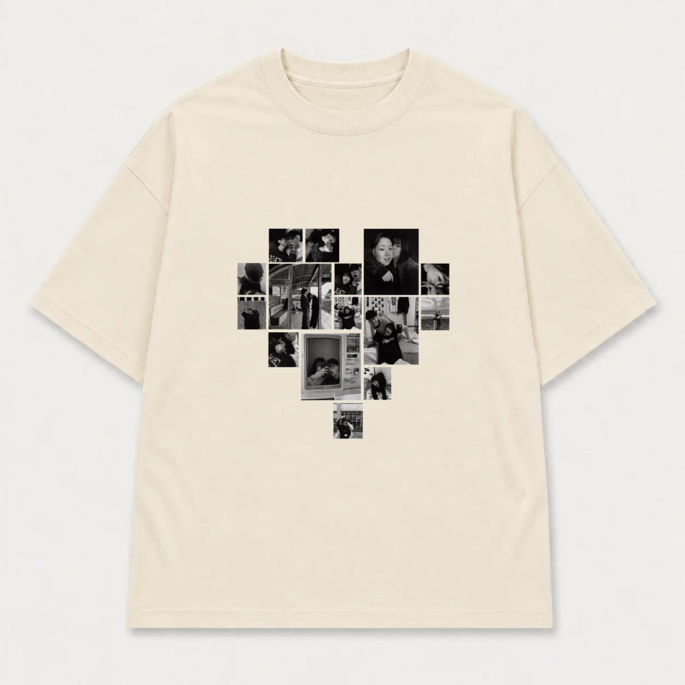 Áo hoodie Multi Image Heart Riengvn