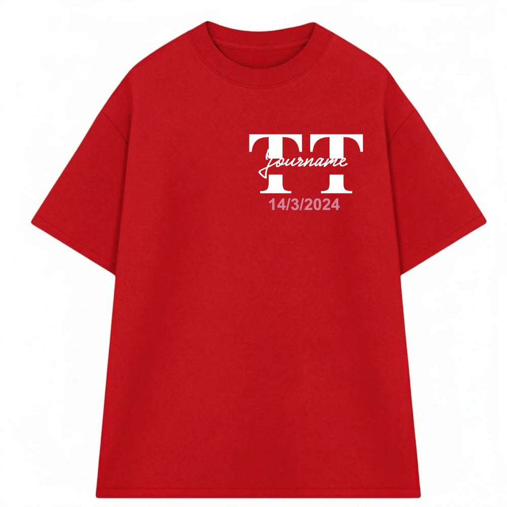 Áo Thun Oversize In Tên Text Split 2 Riengvn
