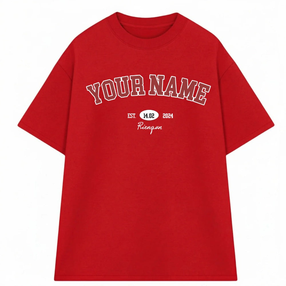 Áo Thun Oversize In Tên Basic Text Oldschool RIENGVN ver 3