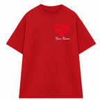 Áo Thun Shape Heart In tên