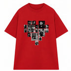 Áo Thun Multi Image Heart Riengvn