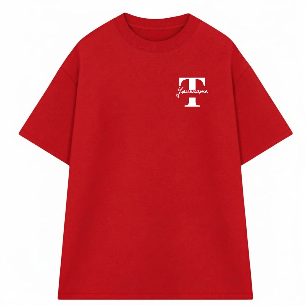 Áo Thun Oversize In Tên Text Split Riengvn