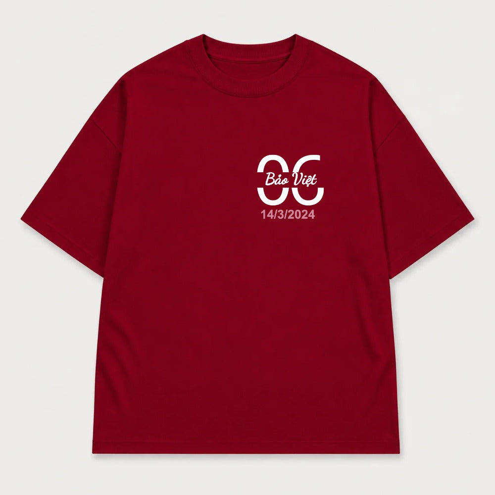 Áo hoodie Oversize In Tên Anniversary Riengvn