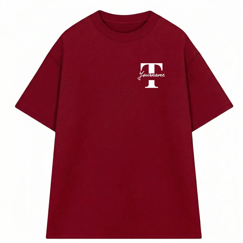 Áo Thun Oversize In Tên Text Split Riengvn
