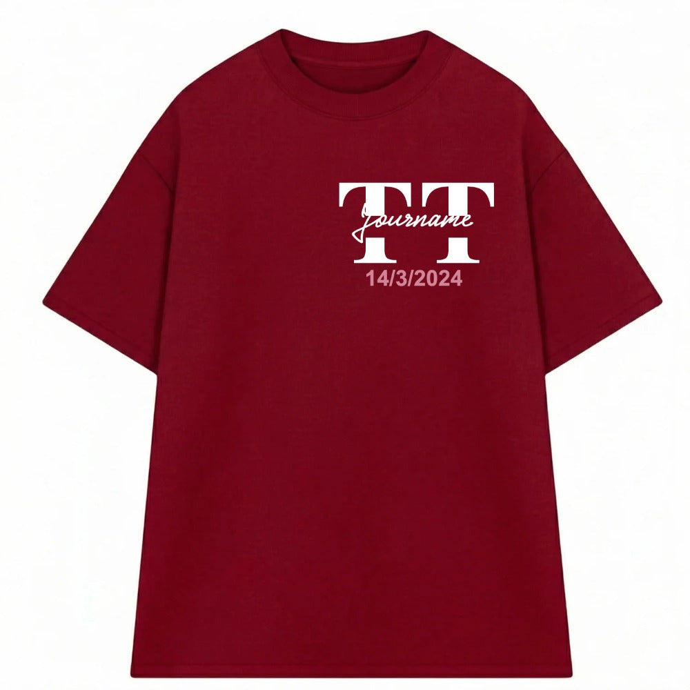 Áo Thun Oversize In Tên Text Split 2 Riengvn