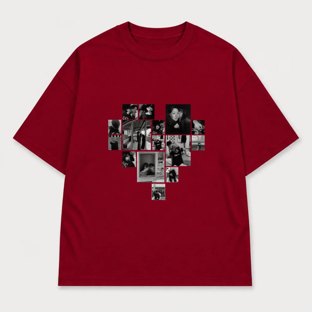 Áo hoodie Multi Image Heart Riengvn