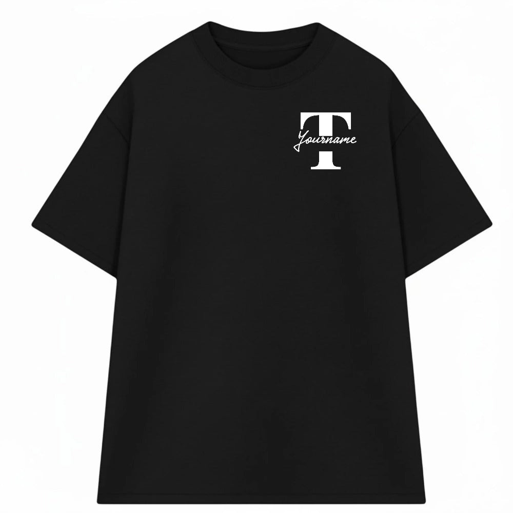 Áo Thun Oversize In Tên Text Split Riengvn