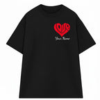 Áo Thun Shape Heart In tên