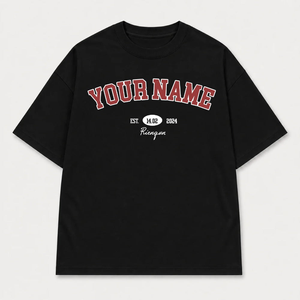 Áo hoodie Oversize In Tên Basic Text Oldschool RIENGVN ver 3