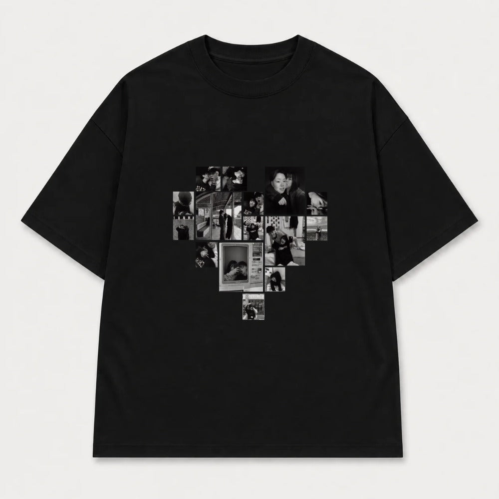 Áo hoodie Multi Image Heart Riengvn