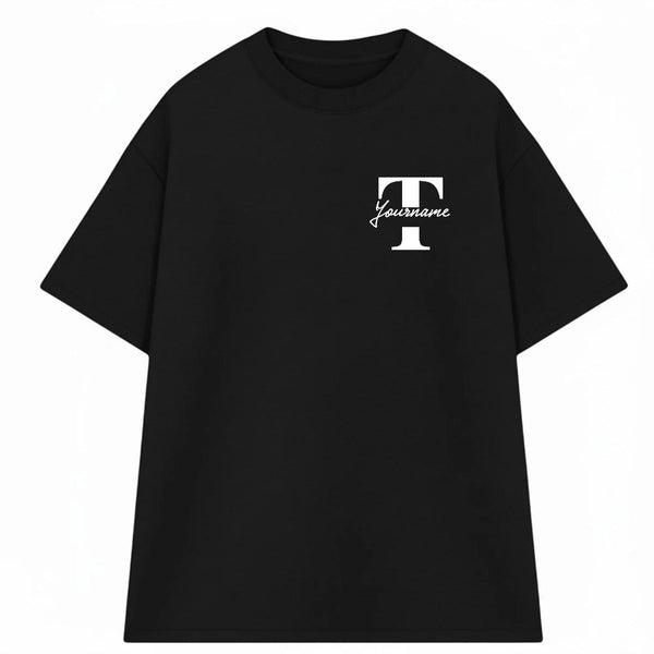 Áo Thun Oversize In Tên Text Split Riengvn