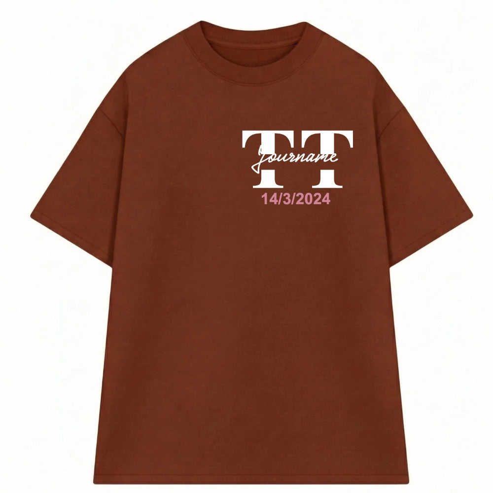 Áo Thun Oversize In Tên Text Split 2 Riengvn