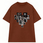 Áo Thun Multi Image Heart Riengvn