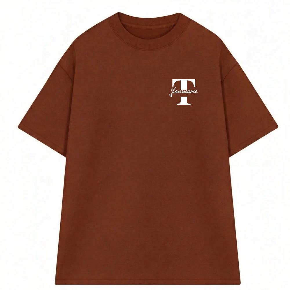 Áo Thun Oversize In Tên Text Split Riengvn