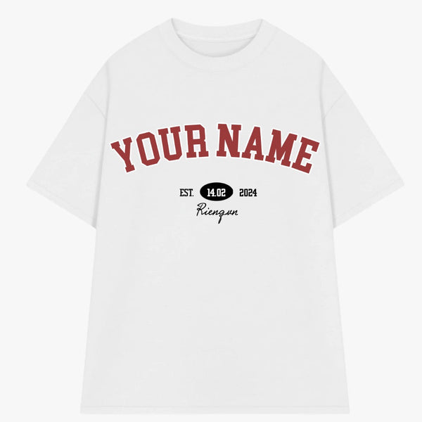 Áo Thun Oversize In Tên Basic Text Oldschool RIENGVN ver 3