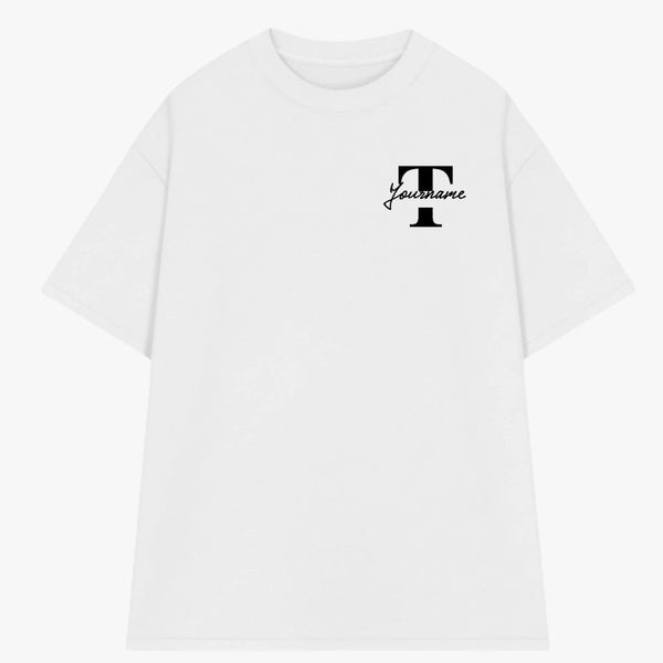 Áo Thun Oversize In Tên Text Split Riengvn