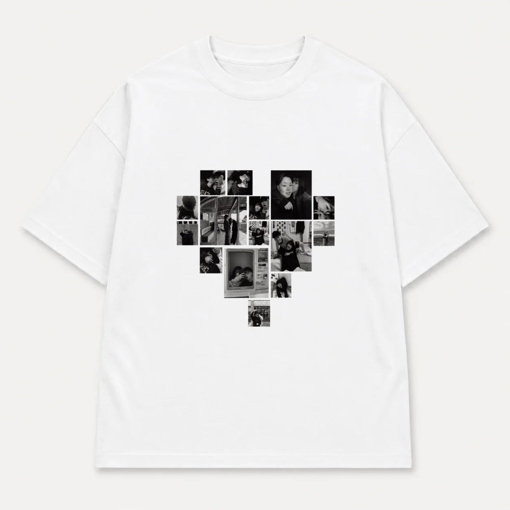 Áo hoodie Multi Image Heart Riengvn