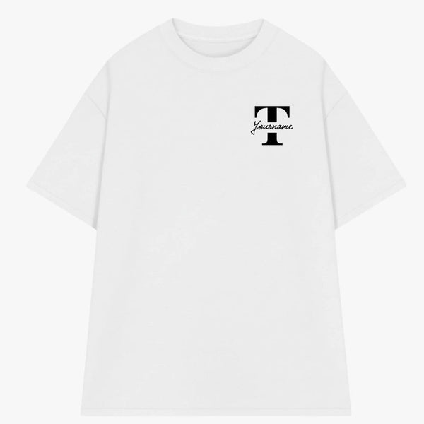 Áo Thun Oversize In Tên Text Split Riengvn