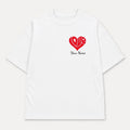 Áo sweater Shape Heart In tên