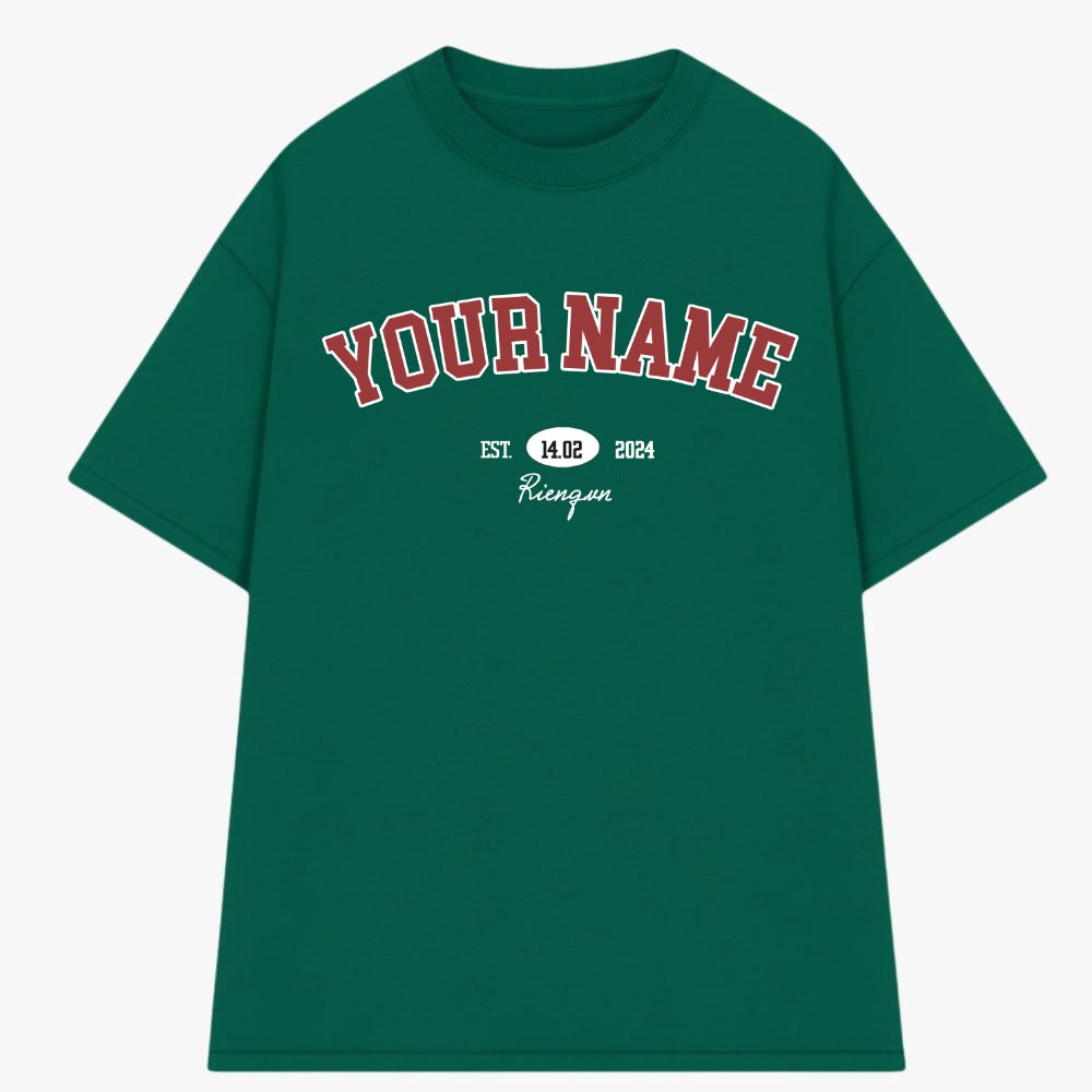 Áo Thun Oversize In Tên Basic Text Oldschool RIENGVN ver 3