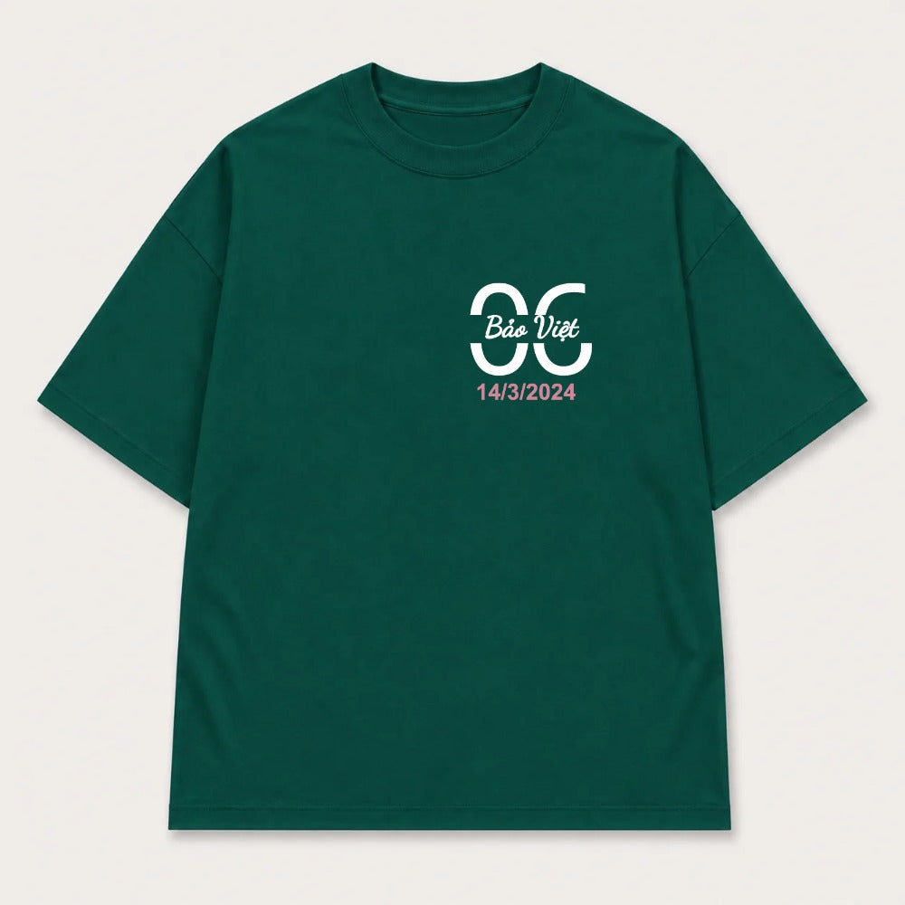 Áo hoodie Oversize In Tên Anniversary Riengvn
