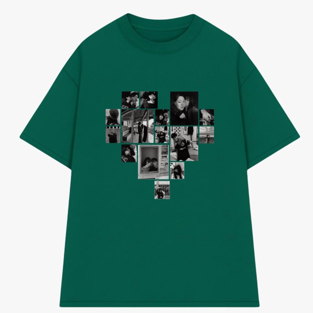Áo Thun Multi Image Heart Riengvn