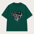Áo Thun Multi Image Heart Riengvn