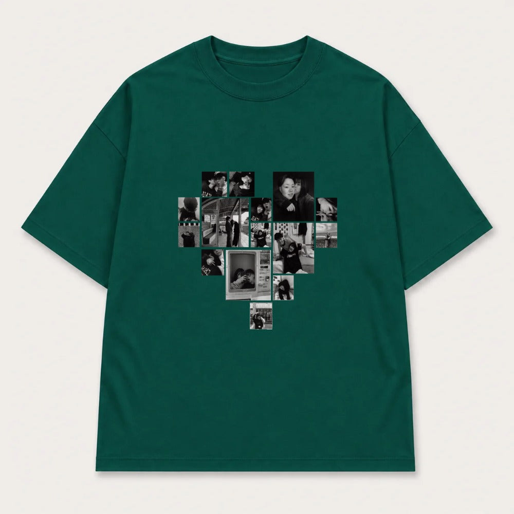 Áo hoodie Multi Image Heart Riengvn
