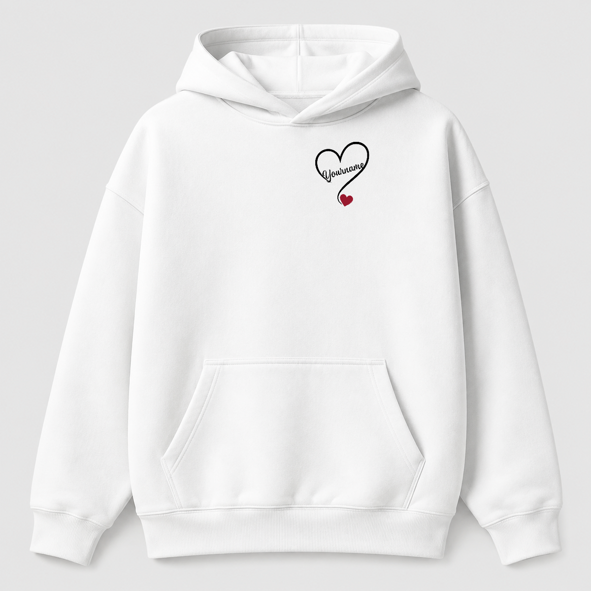 Áo hoodie Oversize Cá Nhân Hóa Basic Mã 004 RIENGVN — vùng in hoodie lớn v8