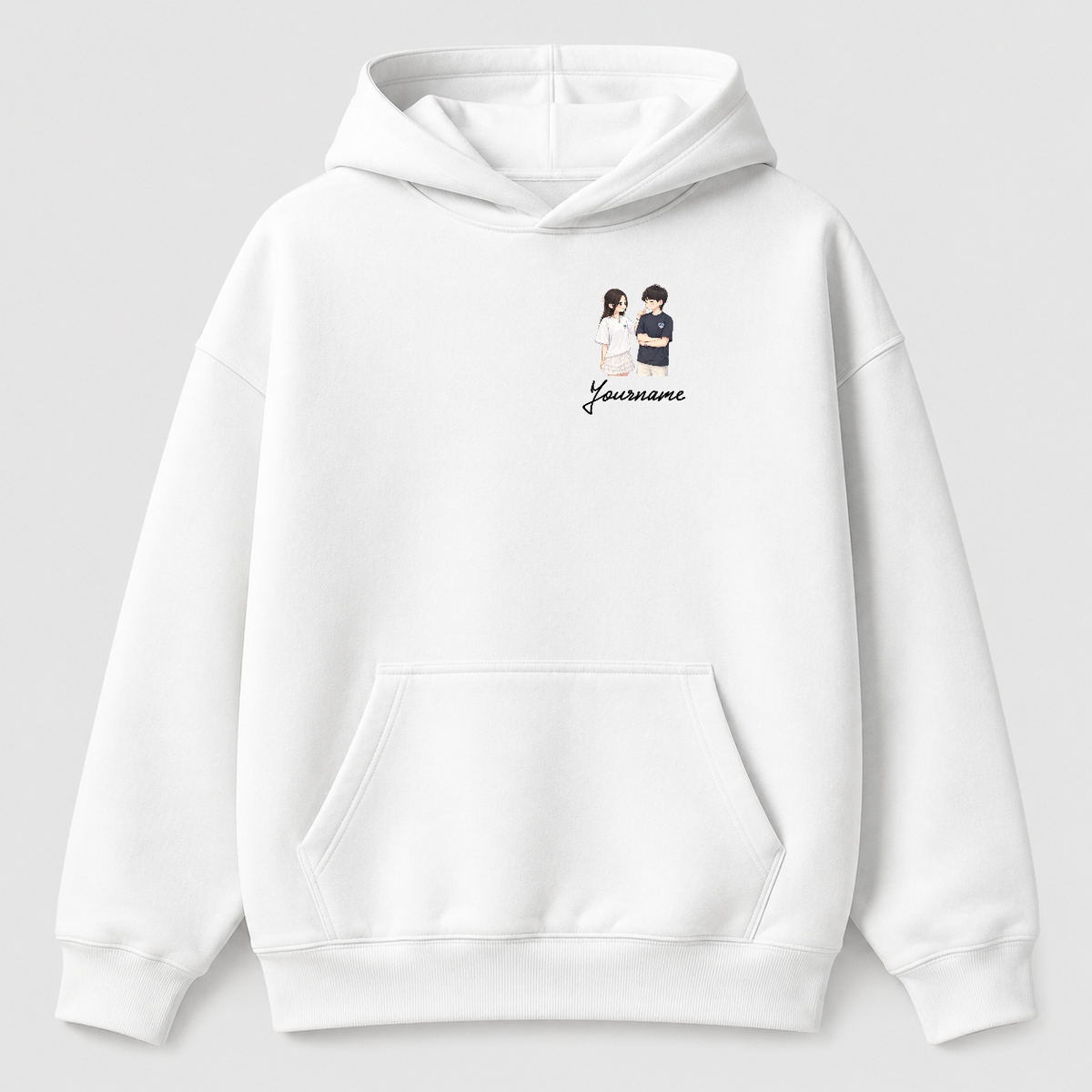 Áo hoodie Cá Hoạt Hình Style — vùng in hoodie lớn v7