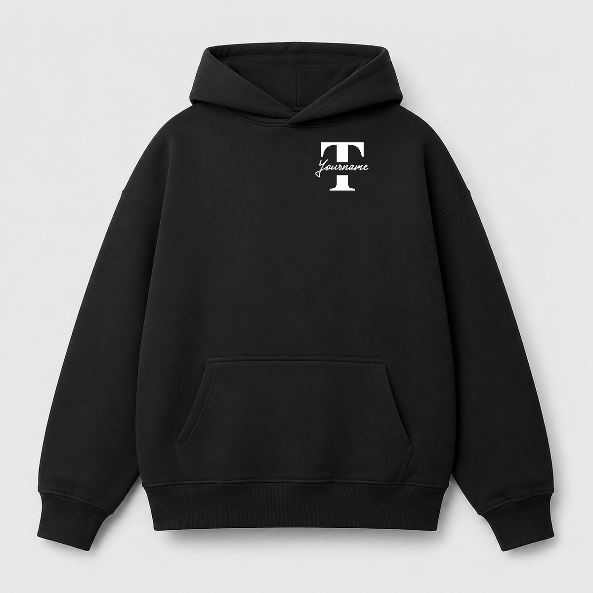 Áo hoodie Oversize In Tên Text Split Riengvn — vùng in hoodie lớn v7