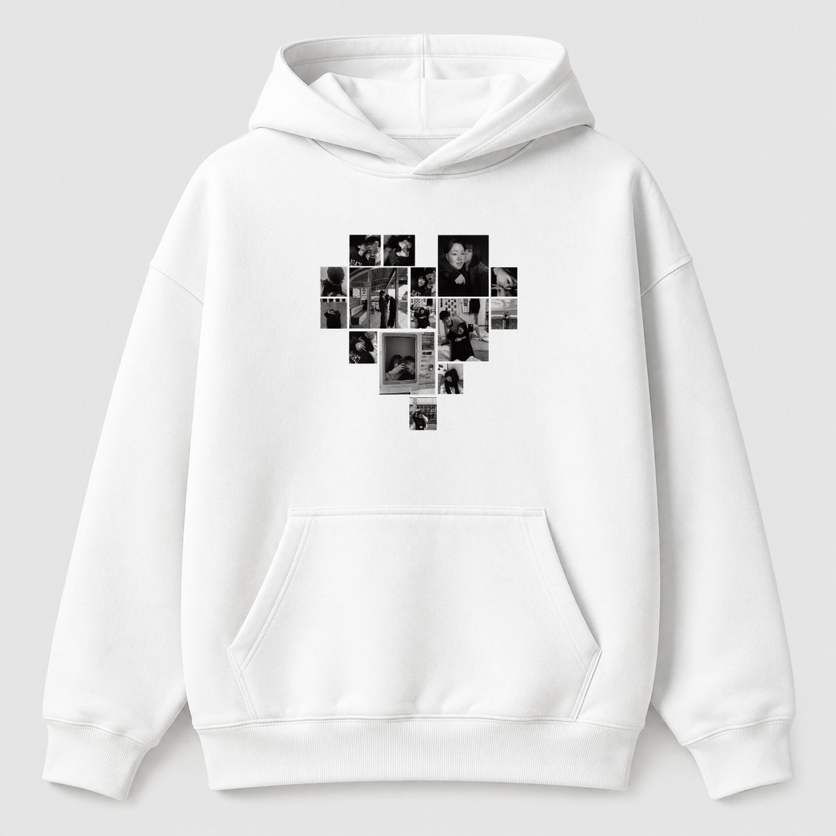 Áo hoodie Multi Image Heart Riengvn — vùng in hoodie lớn v7