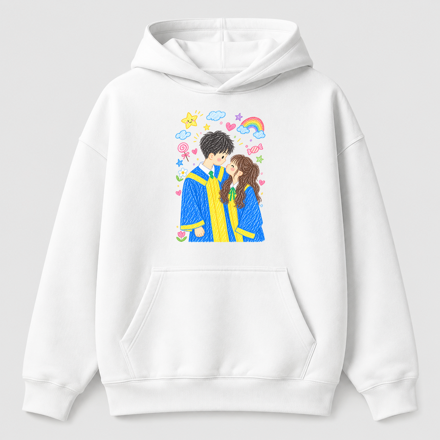Áo hoodie Chân Dung Sáp Màu Cá Nhân Hóa RIENGVN