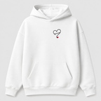 Áo hoodie Oversize Cá Nhân Hóa Basic Mã 004 RIENGVN — thiết kế Trắng