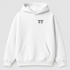 Áo hoodie Oversize In Tên Text Split 2 Riengvn — thiết kế Trắng
