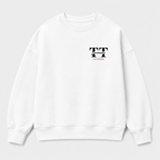 Áo sweater Oversize In Tên Text Split 2 Riengvn — thiết kế Trắng