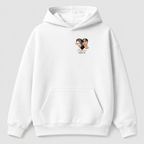 Áo hoodie Cá nhân hoá Image Heart — thiết kế Trắng