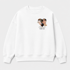 Áo sweater Cá nhân hoá Image Heart — thiết kế Trắng