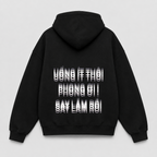 Áo hoodie Uống Ít Thôi — thiết kế Đen